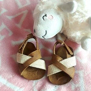 NWOT Baby Girl Brown Sandals